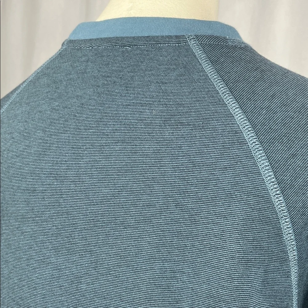 BENSON‎ Whistler French Terry Crewneck in Sapphire Blue.